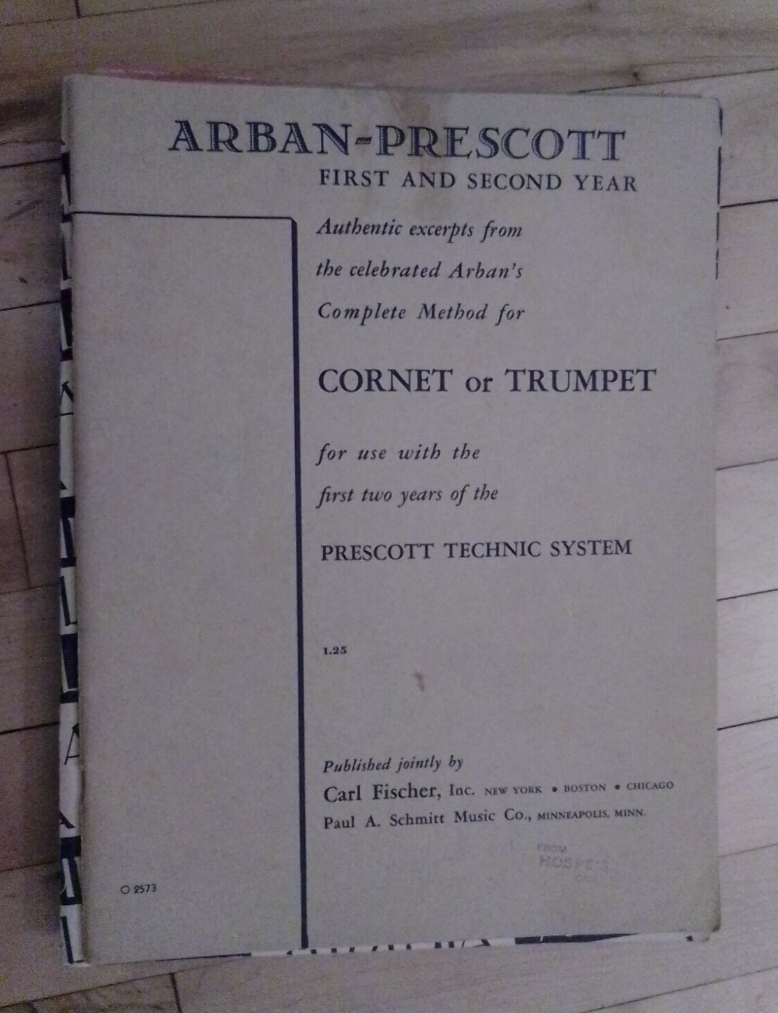 Arban Prescott 1st and 2nd Year Cornet &amp; Trumpet Song Book - $2.97