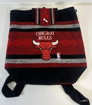 Chicago Bulls Spell Out NBA Aztec Stitch Drawstring Top Backpack Travel Bag - £14.11 GBP