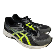 Asics Gel Contend 3 Lace-up Running Shoes Men&#39;s Size 10.5 T5F4N Black Green - £30.57 GBP