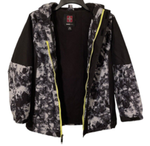 Swiss Tech Boys Jacket With Hood Size L/G 10-12 Black White - £10.93 GBP