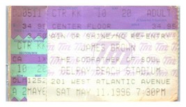 James Brown Concert Ticket Stub May 11 1996 Delray Beach Florida - £18.47 GBP