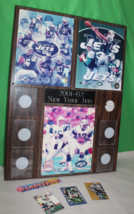 Vintage NY New York Jets Football 01-02 Sports Team Framed Photo Collage + Cards - £38.65 GBP