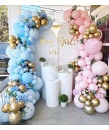 Dubedat 142Pcs Gender Reveal Balloon Garland Kits Chrome, Pink Blue Gold - €33,58 EUR
