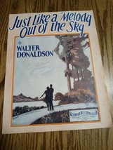 Vintage Sheet Music: Just Like A Melody Out Of The Sky By Walter Donalds... - $18.69