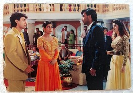 Bollywood Ajay Devgan Kajol Aamir Khan Juhi Chawla Postcard Post card INDIA - $34.99