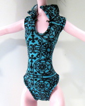 Monster High Doll Replacement Doll Clothes Blue Black LEOTARD for Robecca Steam  - £5.50 GBP