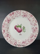 Pfaltzgraff DELICIOUS Dinner Plates 11 1/8”    Red Apples   Butterfly - $9.49
