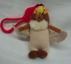 Walt Disney Winnie The Pooh Owl 3&quot; Plush Stuffed Animal Toy Clip Tigger Movie - £11.85 GBP