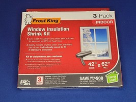 Frost King Extra Strength Indoor Window Insulation Shrink Kit (3 Pack) 4... - $11.29