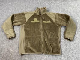 Polartec Fleece Jacket Mens Medium Regular Tan Brown Cold Weather GEN II... - $25.73