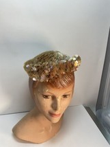 Vintage 1960&#39;s Ladies Hat Tagged Styled by Coralie with Sequins  - £19.62 GBP