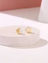 14k Gold Plated 925 Sterling Silver MOP Star Stud Earrings Jewelry For W... - $1,004.21 MXN