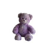 BUILD A BEAR Teddy Bear Plush Purple Stuffed Animal BABW 15" Silver Sparkle