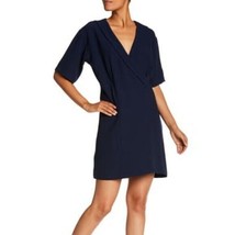 Bobeau | Navy Blue Crossover Bust Crepe Dress, womens size small - £21.01 GBP