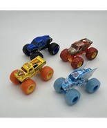 Hot Wheels Monster Trucks Monster Jam 1:64 Scale Lot 4 Die-Cast New No Box - $28.56 CAD