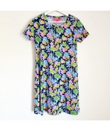 NWT Lilly Pulitzer Disney Cody Navy Blue Floral T-shirt Dress Mickey Min... - $99.99