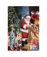 Christmas Eve Secret Painting 1000pc Adult Jigsaw Puzzle Winter Art Santa - $28.99 CAD