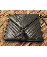 Siso Italy Clutch/Crossbody Black Bag  With Tassel Lovely!  - $2,352.09 MXN