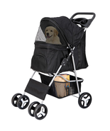 4 Wheels Pet Stroller Dog Cat Stroller for Small Medium Dog Cats Foldabl... - €92,09 EUR