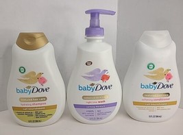 Baby Dove Textured Hair Conditioner Hydrating Shampoo Curl Nourishment Lot Of 3 - £26.80 GBP