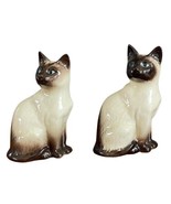 x2 Vintage Beswick England 4 1/4&quot; Siamese Cats #1887 Figurines Blue Eyes - £31.37 GBP