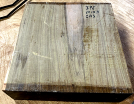 ONE KILN DRIED EXOTIC IPE BOWL BLANK WOOD LUMBER TURNING LATHE 10 X 10&quot; ... - $49.45