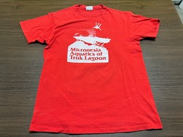 VTG Micronesia Aquatics of Truk Lagoon “Wreck Diver” Men’s Red T-Shirt - Large - £20.29 GBP
