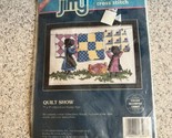 JIFFY SUNSET COUNTED CROSS STITCH KIT QUILT SHOW #16598 7” X 5” NEW OLD ... - £15.04 GBP
