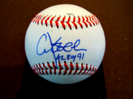 Chuck Knoblauch 1991 Al Roy Minn Twins Yankees Signed Auto Vtg Mls Baseball Jsa - £92.92 GBP