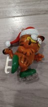 Vintage Garfield Ice Skating Christmas Ornament - £7.06 GBP