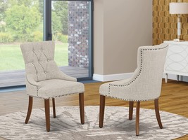 East West Furniture Luxury Friona parsons dining chairs - Doeskin, Set of 2 - £199.31 GBP