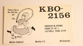 Vintage CB Ham Radio Card KBO 2156 Luttrell Tennessee  - $4.94