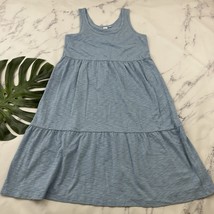 Gap Womens Tiered Midi Dress Size M New Light Blue Jersey Stretch Tank - $26.72