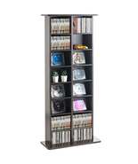 SucceBuy Media Storage Cabinet DVD Shelf Holds Adjustable CD Shelves 5/1... - $40.77+