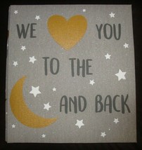 New Photo Album Fabric Holds 500 6x4&quot; Photographs We Love You to the Moon &amp; Back - £31.64 GBP