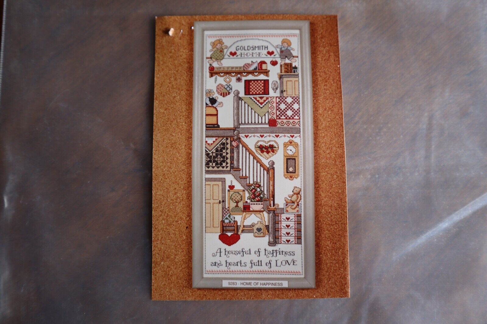 "House of Happiness" #9283 Design Works Kit Cross Stitch Country Hearts Love - $20.00