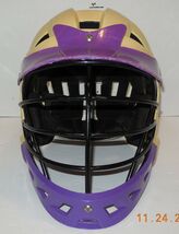 BRINE TRIAD ST2 LACROSSE HELMET Size Medium With Mask Purple OSFM - $49.45