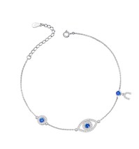 Evil Eye Bracelets for Women: 925 Sterling Silver Blue - £51.79 GBP