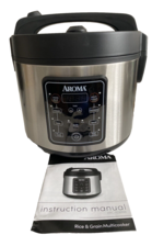 Aroma Digital Multi Cooker Rice Cooker Steamer Stainless 20 cups Cool Touch Lid - £20.26 GBP