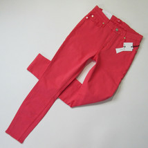 NWT 7 For All Mankind Ankle Skinny in Cherry Pink Slim Illusion Stretch Jeans 25 - £33.57 GBP