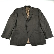 Ralph Lauren Blazer Mens 44 R Gray Wool Two Button Oversized Fit - £29.35 GBP