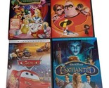 Disney Movie DVD Lot of 4 Incredibles Alice in Wonderland Cars Enchanted - $7.87