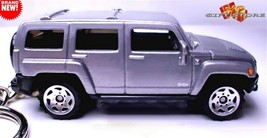 RARE KEY CHAIN RING SILVER PEWTER GRAY HUMMER H3 HUMVEE CUSTOM LIMITED E... - $34.98