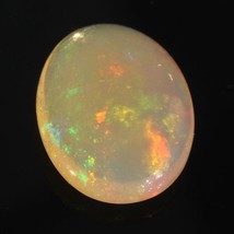 Welo Opal Solid Oval Cab Ethiopian Wollo 13 x 10 mm Play of Color 2.55 carat - £35.10 GBP