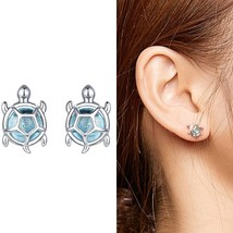 WOSTU 100% 925 Silver Animals Flamingos Flower Stud Earrings For Women Wedding E - £15.56 GBP