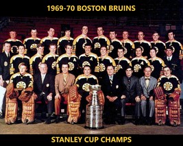 BOSTON BRUINS 1969-70 TEAM 8X10 PHOTO HOCKEY PICTURE NHL STANLEY CUP CHAMPS - $4.94