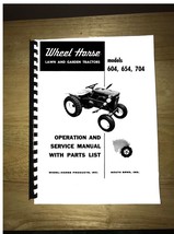 Wheel Horse Tractor Operation,Service &amp; Parts Manual 604-654-704 - $14.84