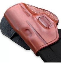 Fits SIG Sauer P365 XMacro 9mm 3.7”BBL Leather Paddle Holster Open Top #1639# RH image 7