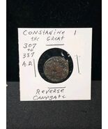Ancient AD 307-337 Constantine The Great Reverse Campgate Bust Wreath Ro... - $59.99