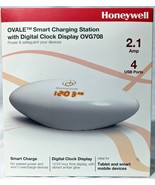NEW SEALED Honeywell Ovale 2.1A Amp Smart Charging Station w/Digital Clo... - $17.02 CAD